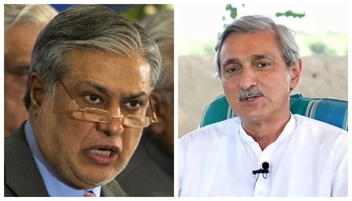 Jahangir Tareen, Ishaq Dar meet in London