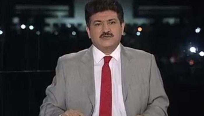 Anchorperson Hamid Mir. Screengrab