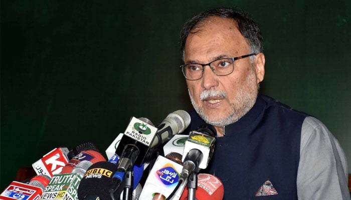 Imran playing with Constitution, country’s sovereignty: Ahsan Iqbal