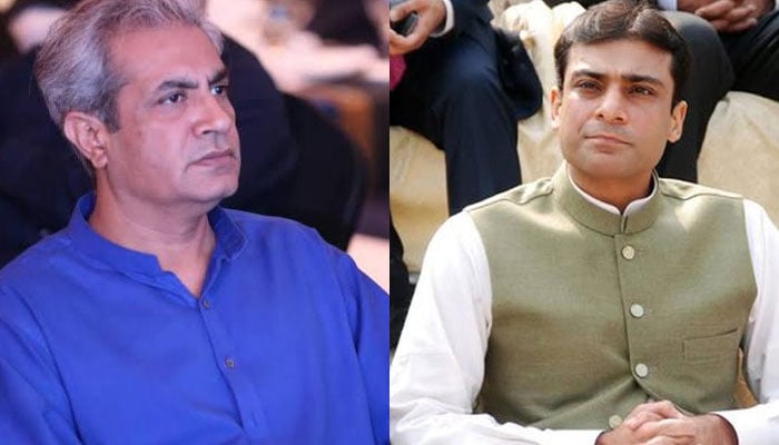 Omar Sarfaraz Cheema (Left) and Hamza Shahbaz. Photo: The News/File