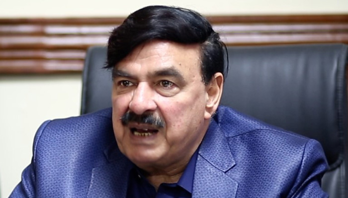 Former interior minister Sheikh Rashid. File photo