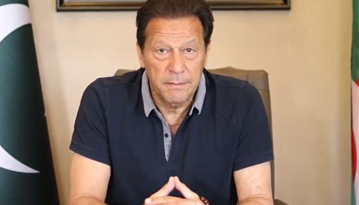 Imran Khan. Photo: Screengrab of a Twitter video