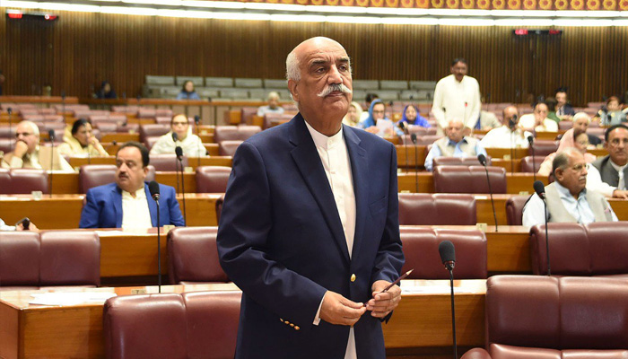 Minister for Water Resources Syed Khursheed Ahmed Shah. Courtesy Khursheed Shah Facebook