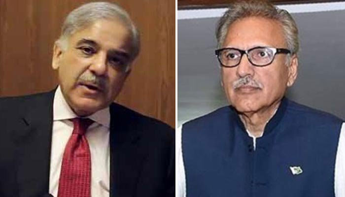 PM Shehbaz Sharif (Left) and President Arif Alvi. Photo: The News/File