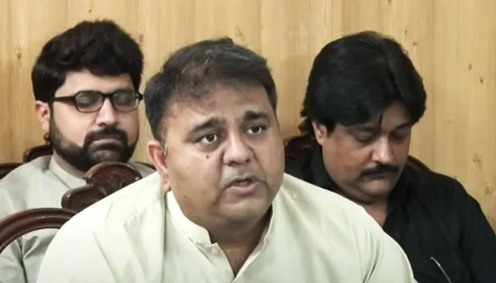 PTI Senior Vice President Fawad ChaudhryP addressing a press conference in Islamabad, on May 23, 2022. — YouTube/HumNewsLive