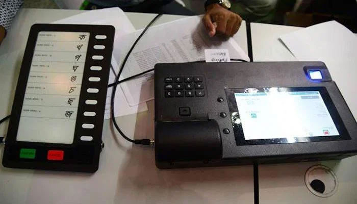 The electronic voting machine (EVM). Photo: The News/File