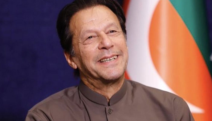 Ex-PM Imran addressing a press conference in Islamabad on June 9, 2022. Photo: Twitter/PTIOfficial