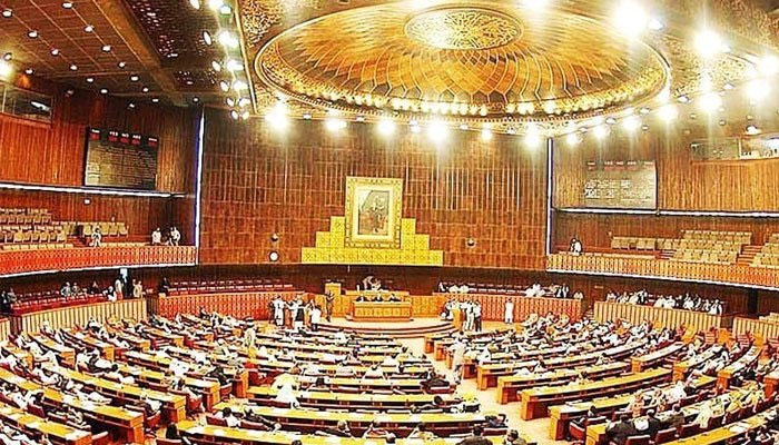The inside view of the National Assembly of Pakistan. Photo: The News/File