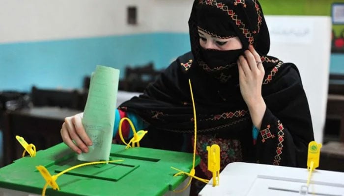 LG polls in Sindh’s 14 districts today. Photo: The News/File