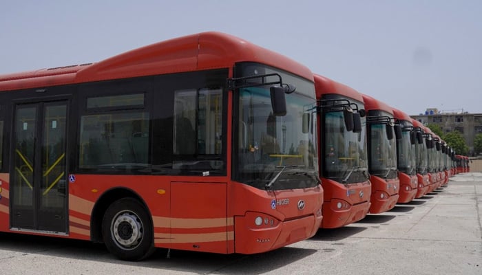 Bilawal Bhutto accompanied by Sindh Chief Minister, Syed Murad Ali Shah, Information and Transport Minister Sharjeel Inam Memon, and other members of the provincial cabinet will formally launch the bus service at a ceremony on Monday at 12 noon near Hotel Avari Towers. -Picture Sharjeel Inam Memon