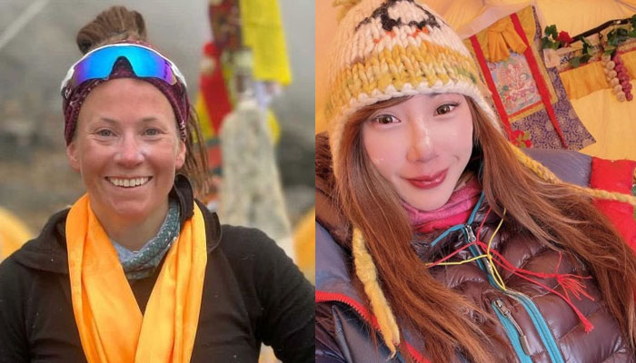 Kristin Harila of Norway (Left) and Grace Tseng of Taiwan. Photo: The News/File