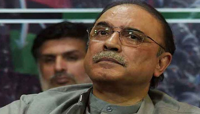 Former president Asif Ali Zardar. File photo