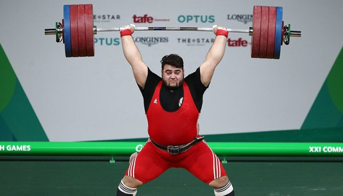 Nooh Dastgir Butt competes in Commonwealth Games 2022. -Courtesy CWG Twitter