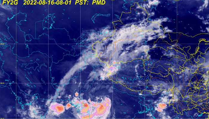 Satellite image issued by PMD on August 16.