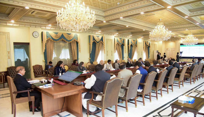 Prime Minister Shehbaz Sharif chairing a high level meeting agricultural reforms. —PID