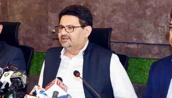 Finance Minister Miftah Ismail addressing in Islamabad. —PID