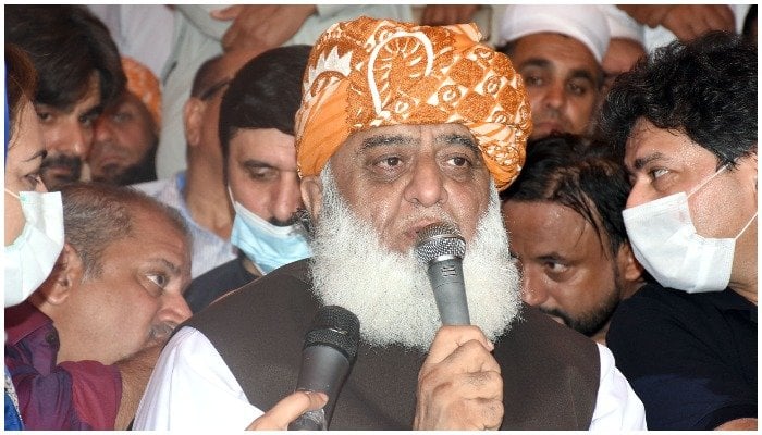 Jamiat Ulema-e-Islam-Fazl (JUI-F) chief Maulana Fazlur Rahman. —File