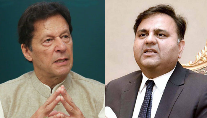 Former prime minister Imran Khan (L) and Fawad Chaudhry. —File Photo