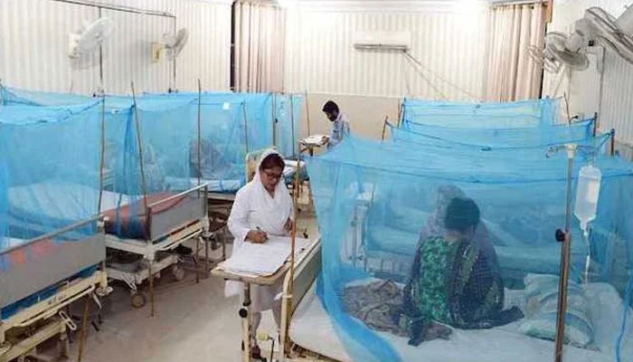 A file photo of the dengue ward at a public hospital in Pakistan.—Online