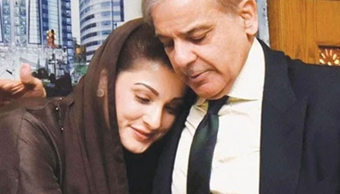 PM Shehbaz Sharif along with Maryam Nawaz. File photo
