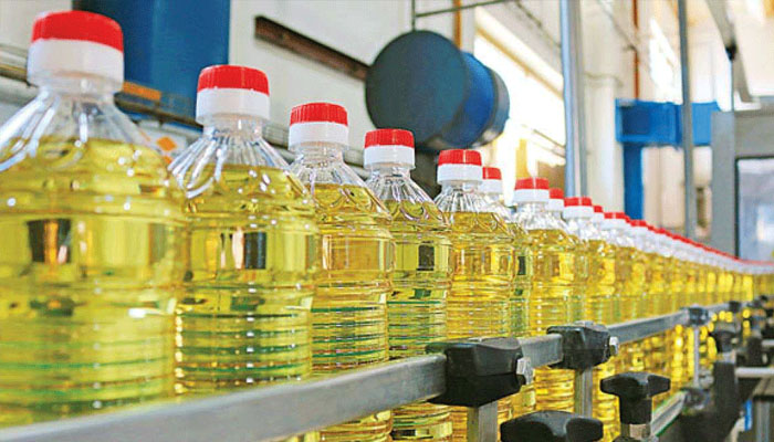 Cooking oil bottles can be seen in this File Photo