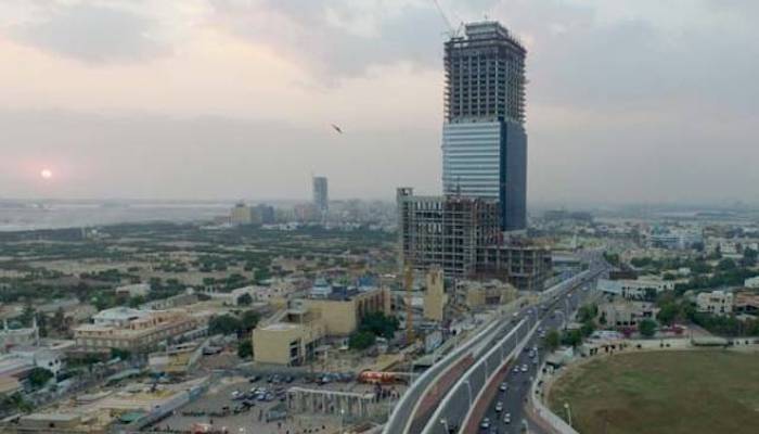 A file image of Karachis skyline. — AFP