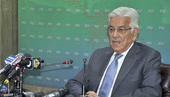 Minister for Defence Khwaja Asif. —APP