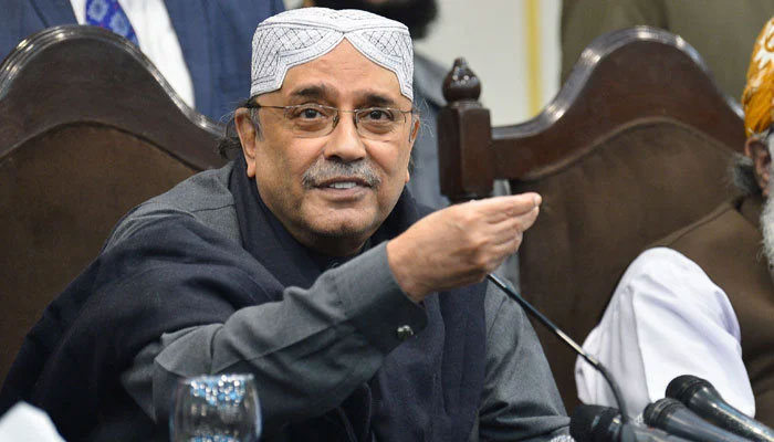 Former president Asif Ali Zardari. Geo News/File
