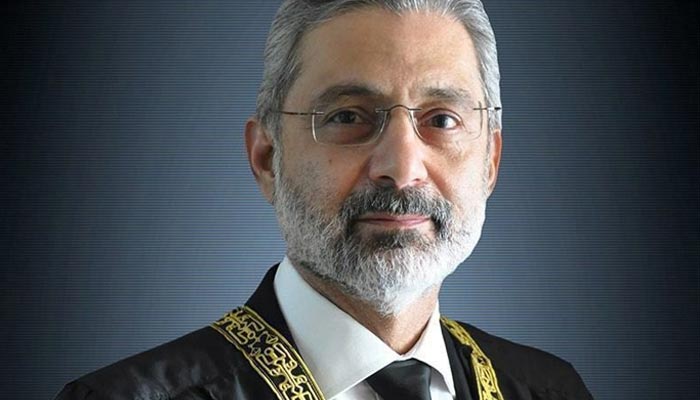 Supreme Court Jus­tice Qazi Faez Isa. — Photo courtesy Supreme Court website/File