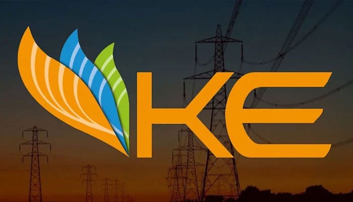 The K-Electric logo. The News/File