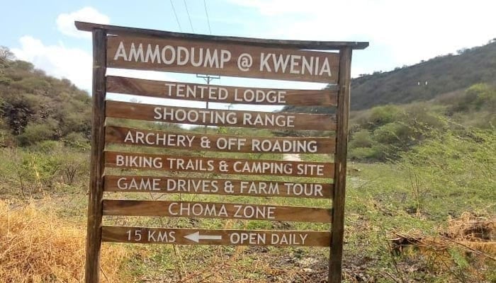 AmmoDump Kwenia Shooting Range in Magadi, Kenya. — Provided by the reporters