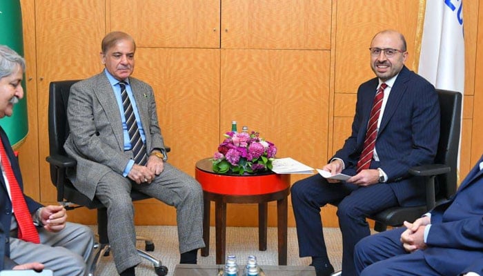 ECO Trade and Development Bank President Yalcin Yuksel called on PM Shehbaz Sharif in Istanbul on November 26, 2022. PID