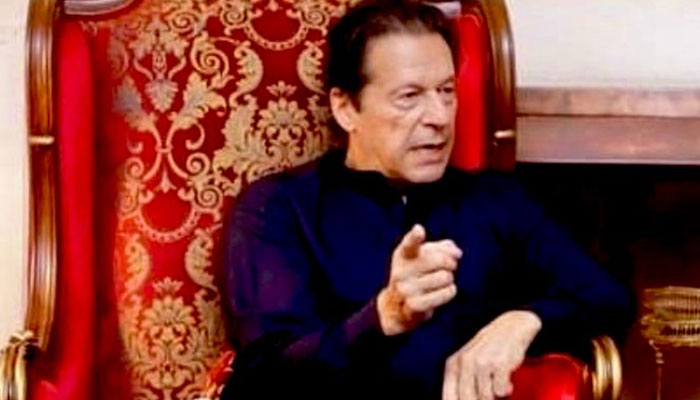 Imran Khan photographed on November 9, 2022. Screengrab of a Twitter video