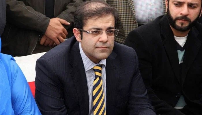Suleman Shahbaz, son of PM Shehbaz Sharif. Geo News/File