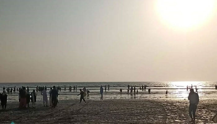 A representational image of Karachis Sea View beach