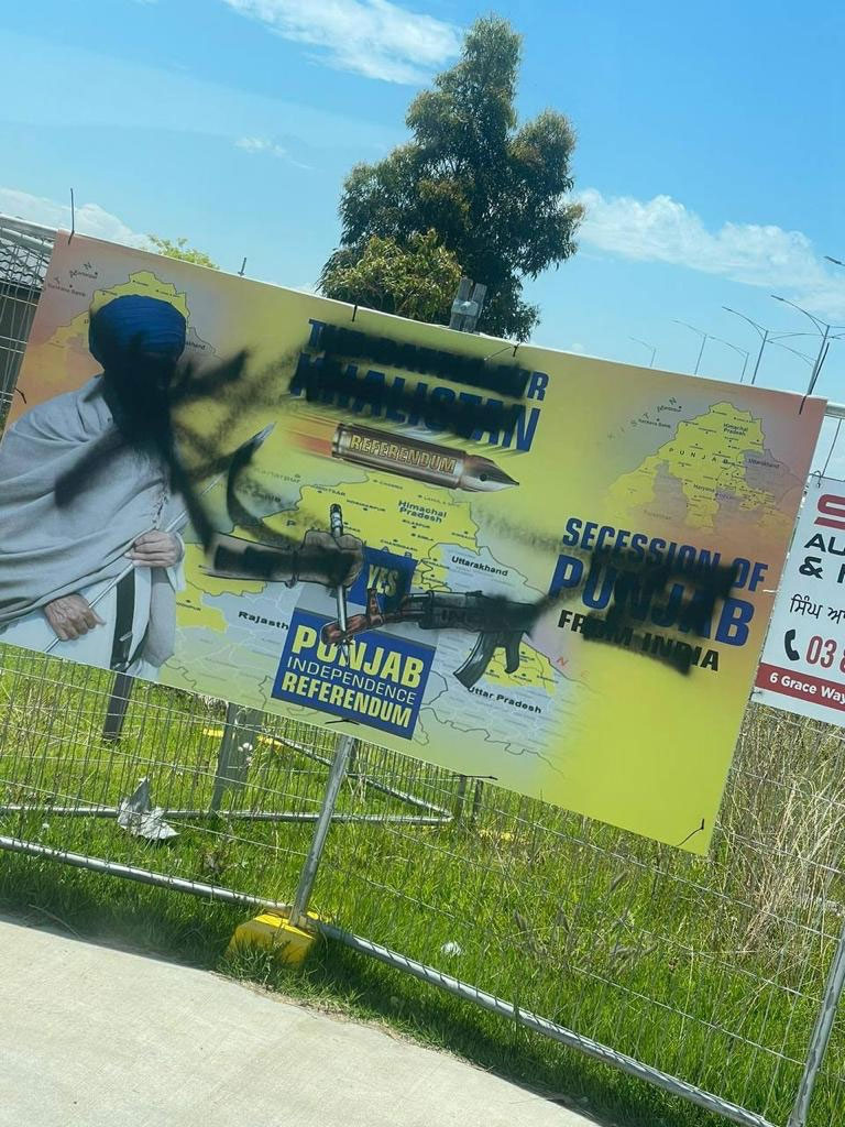Ahead of Khalistan Referendum: Tensions in Australia over poster glorifying Indira Gandhi’s assassins