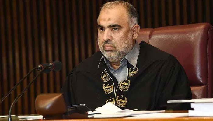 Former National Assembly speaker Asad Qaiser. PID/File
