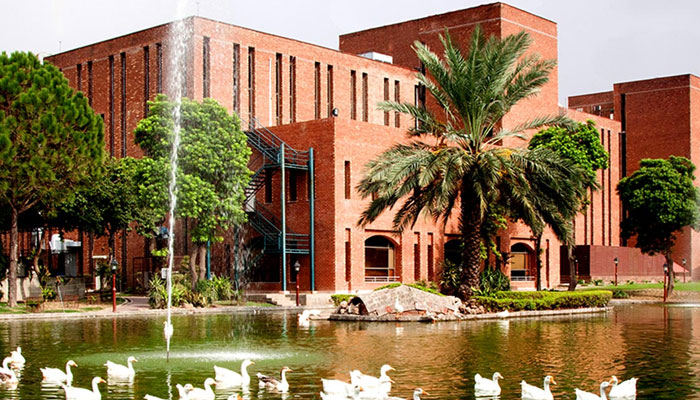 A general view of Shaukat Khanum Cancer Hospital building in Lahore. — Facebook