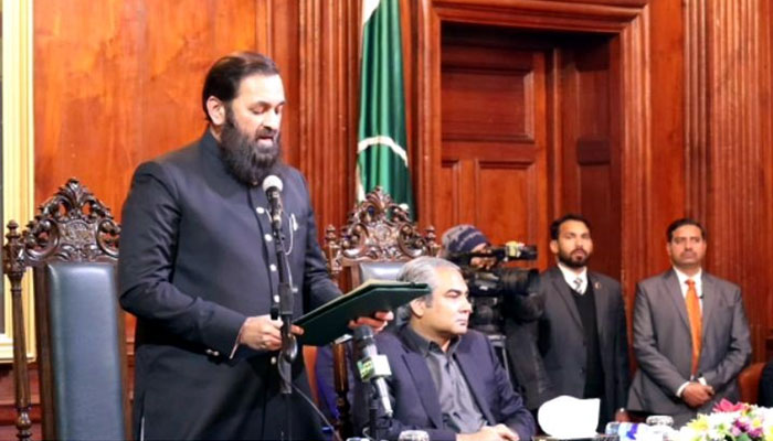 Governor Baligh Ur Rehman administered the oath to the new Punjab cabinet in Lahore on January 26. Radio Pakistan