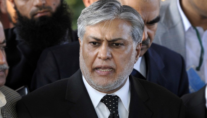 An undated image of Federal Minister for Finance and Revenue Senator Mohammad Ishaq Dar. — AFP/File
