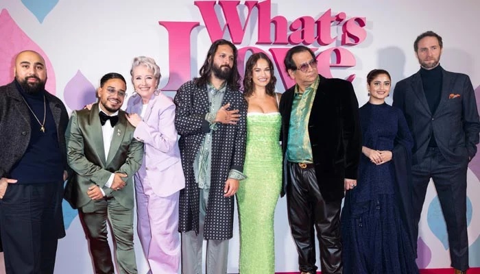 The cast of ‘What’s Love Got To Do With It?’ poses at the UK premiere of the film. — Courtesy our correspondent