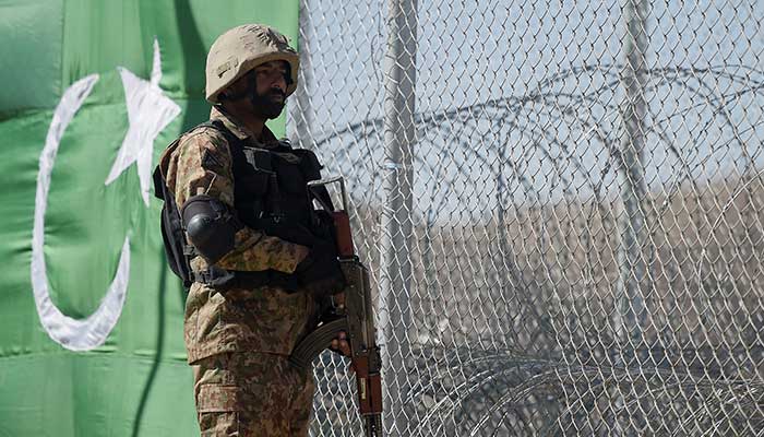 A representational image of a soldier guarding Pakistans border. — AFP/File