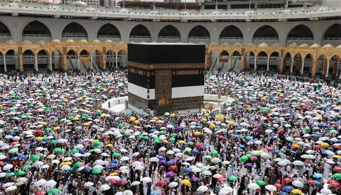 Worshippers perform the farewell tawaf in the holy Saudi city of Mecca on July 11, 2022, marking the end of this year´s Hajj. — AFP