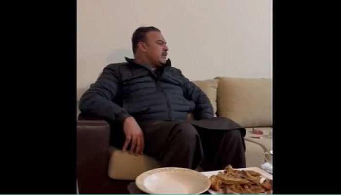 A screengrab from the leaked video of Parvez Elahi’s ex-Principal Secretary Muhammad Khan Bhatti.—Twitter