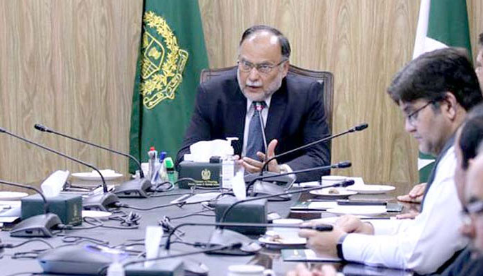 Planning Minister Ahsan Iqbal photographed on March 15, 2023. APP