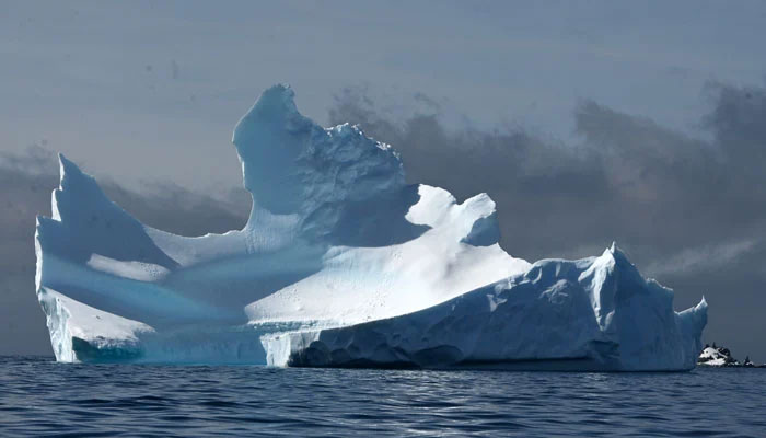 View of an iceberg on Half Moon island, Antarctica on November 9, 2019.— AFP