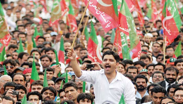 ‘Restoration of constitution’: PTI to be on roads with lawyers from May 1, says Fawad.—AFP/file