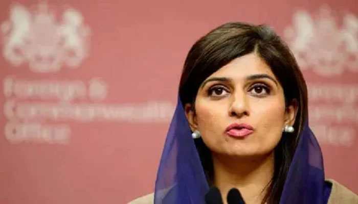 Minister of State for Foreign Affairs Hina Rabbani Khar at a press conference at the Foreign and Commonwealth Office in London. — AFP