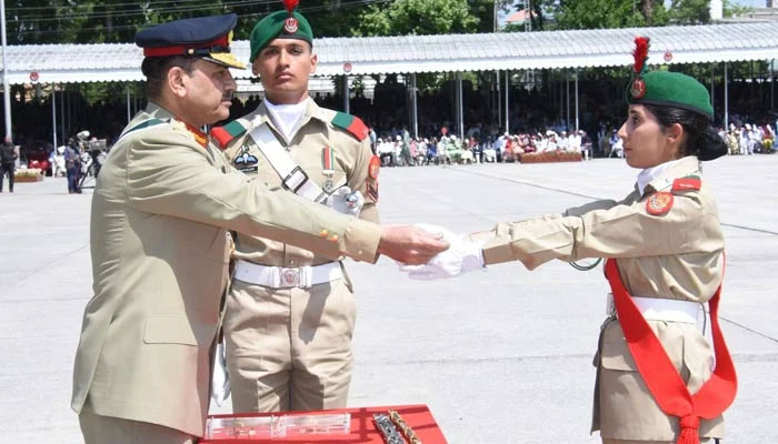 COAS General Asim Munir attends the passing out parade of cadets of Pakistan Military Academy held in Kakul on April 29, 2023. —ISPR