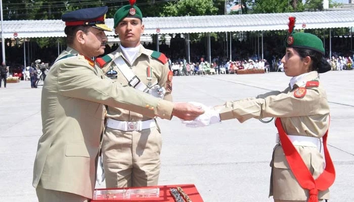 COAS General Asim Munir attends the passing out parade of cadets of Pakistan Military Academy held in Kakul on April 29, 2023. —ISPR